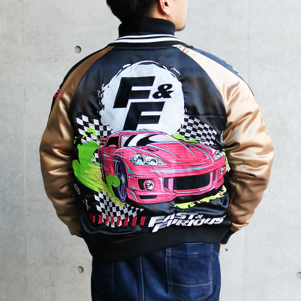 レア】SHAREEF x STUDIOUS クロックプリントスカジャン スカジャン