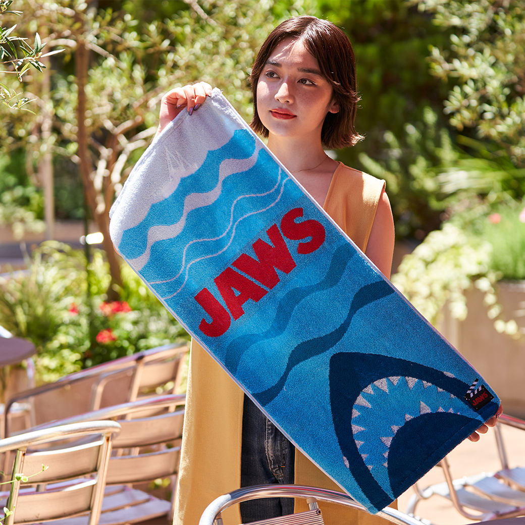 JAWSタオル USJ JAWS フェイスタオル ジョーズ 港町 お土産 グッズ ユニバ